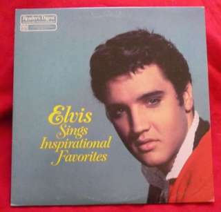 ELVIS PRESLEY SINGS INSPIRATIONAL FAVORITES LP vinyl NM  