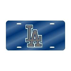    Los Angeles Dodgers Laser Cut Blue License Plate
