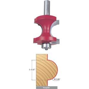 Freud 82 515 5/8 Inch Radius Half Round Router Bit with Bearing with 1 
