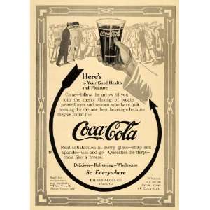  1911 Ad Good Health Pleasure Coca Cola Soda Pop Drink 