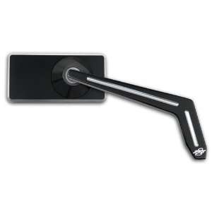 Weekend Warrior Rectangle Mirror with Ball Milled Stem Right Hand 