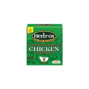 Herb Ox Bouillon Packets Chicken Instant Broth & Seasoning 8 Ct 1.13 