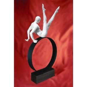  Vitruvian Male Acrobat on Ring Sculpture