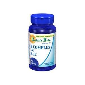  Puritans Pride Vitamin B Complex and Vitamin B12 90 Tablets 6 