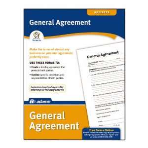  Adams General Agreement Form, 8.5 x 11 Inch, White (LF195 