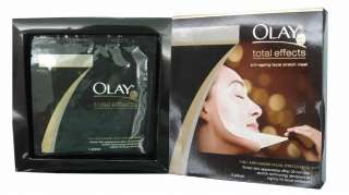 OLAY 4PC TOTAL EFFECTS ANTI AGEING FACIAL STRETCH MASK  