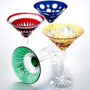  Faberge Crystal Martini Set/4