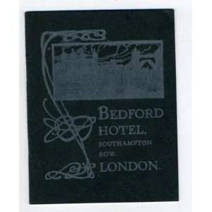  Bedford Hotel Brochure Southampton Row London 1905 