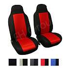 Pair Bucket Fabric Seat Covers w. Detachable Headrest G (Fits 