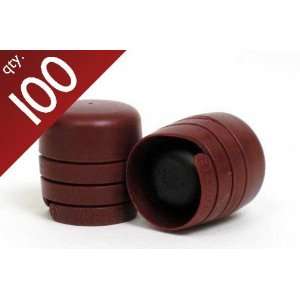  Burgundy Zork Closures   100 ct. 