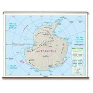  Essential Wall Map   Antarctica