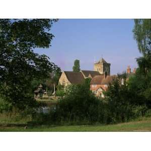 St. Marys Church, Cottages and Village Pond, Chiddingfold, Near 