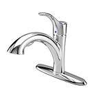 AquaSource Polished Chrome 1 Handle Pull Out Kitchen Faucet 0332849