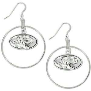  Missouri Tigers School Charm Round Earrings Sports 