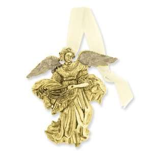  Gold tone Angel Gabriel The Messenger Ornament