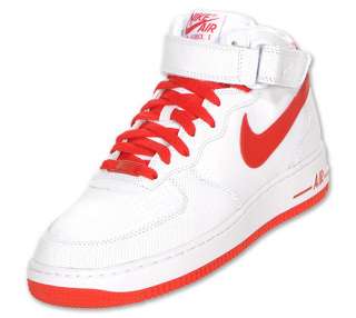 NIKE AIR FORCE 1 MID 315123 105 WHITE/SPORT RED US MENS9 12  