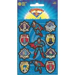  Superman Villain Characters Sparkle Scrapbook Stickers 