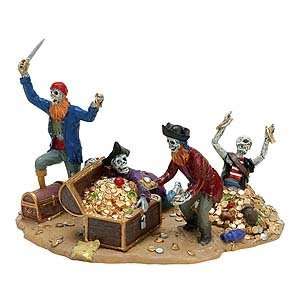  Lemax Spooky Town Village Pirates Treasure Chest Kitchen 
