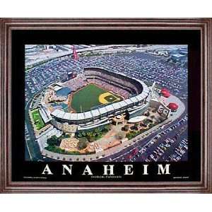  Anaheim Angels   Edison Field   Framed 26x32 Aerial 