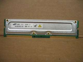 Samsung MR16R0828BN1 CK8 128MB 184p PC800 45 RDRAM  