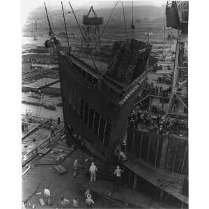  Richmond,VA,Virginia,Shipyard,Liberty ships prow,WWII 