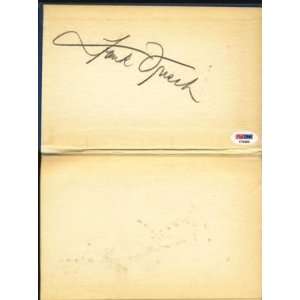  Frank Frisch Hand Signed 1st Edition 1946 Book~psa~hof 