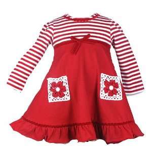   Toddler Little Girls Red Christmas Holiday Dress 12M 6X n/a Baby