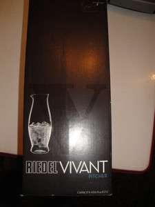NEW Riedel Vivant Crystal Pitcher Beautiful New In Box  