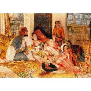  Hand Made Oil Reproduction   John Frederick Lewis   32 x 