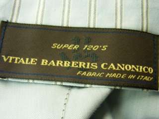 NEW NWT mens pants slacks wool $195 Vitale Barberis Canonico gray 