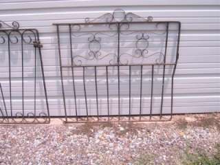Vintage Heavy Wrought Iron Gate, Houston Texas Estate  