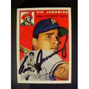  Vic Janowicz Pittsburgh Pirates #16 1954 Topps Archives 