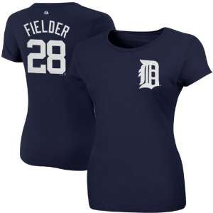  MLB Majestic Prince Fielder Detroit Tigers Womens #28 