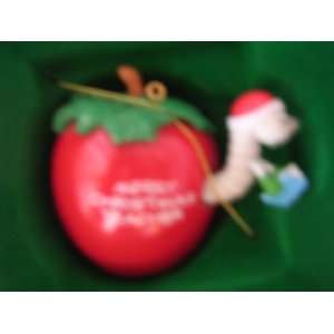  Teacher Christmas Ornament 2 1/2 Collectible ; Apple with 