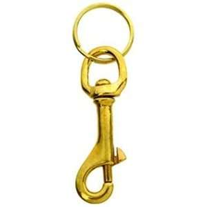  Large Solid Brass Bolt Snap With Split Ring 1 Per Card 