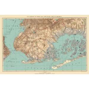   JAMAICA BAY/CONEY ISLAND/BROOKLYN NY MAP 1890