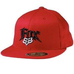 Fox Racing Vertigo Fitted Mens Flexfit Race Wear Hat/Cap   Color Red 