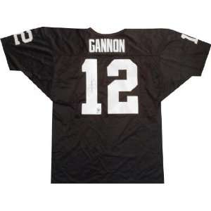  Rich Gannon Autographed Wilson Black Jersey   Numbers Are 