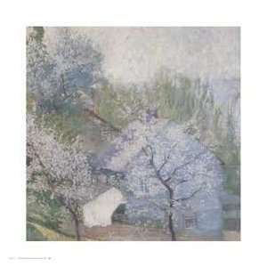  Cherry Blossoms by Daniel Garber. Size 21.00 X 21.00 Art 