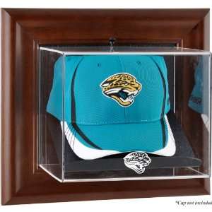 Mounted Memories Jacksonville Jaguars Brown Framed Baseball Cap Case
