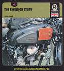 THE EXCELSIOR MOTORCYCLE HISTORY STORY Bikes 1978 CARD