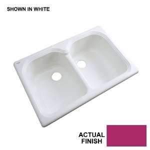   Double Basin Acrylic Topmount Kitchen Sink 54167