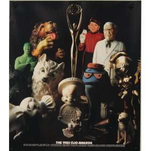  1985 Clio Awards Rare San Francisco Poster