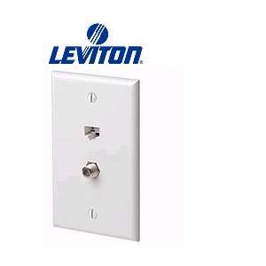  Leviton 5EA10 S2A QuickPlate Standard Size 1 Gang 2 Port 