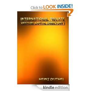 International Private Venture Capital Directory I (No. 89   IV) Heinz 