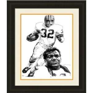  Cleveland Browns Framed Jim Brown Cleveland Browns By 