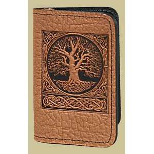  World Tree   Saddle Leather Card Holder