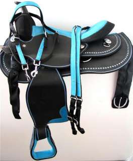 DEEPLY PADDED COLORED SUEDE EQUITATION SEAT . NICE QUALITY SADDLE