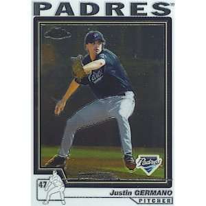  2004 Topps Chrome Traded T118 Justin Germano San Diego 