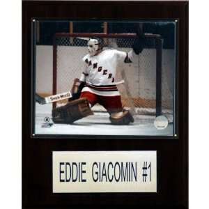 NHL Eddie Giacomin New York Rangers Player Plaque